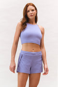 SHORTS RUN PLEATS LAVANDA