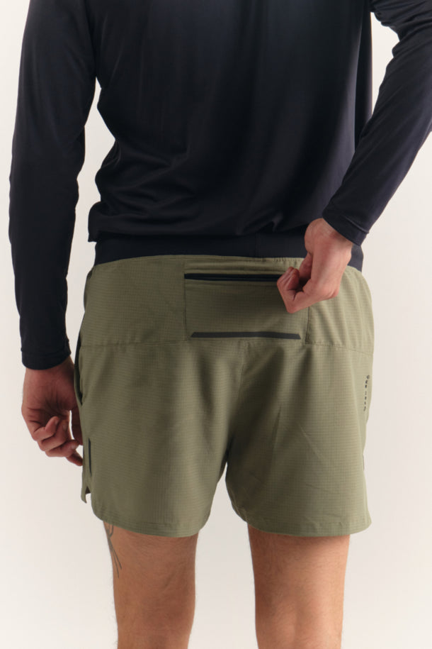 SHORTS POLIÉSTER RUNNING CLASSIC MILITAR