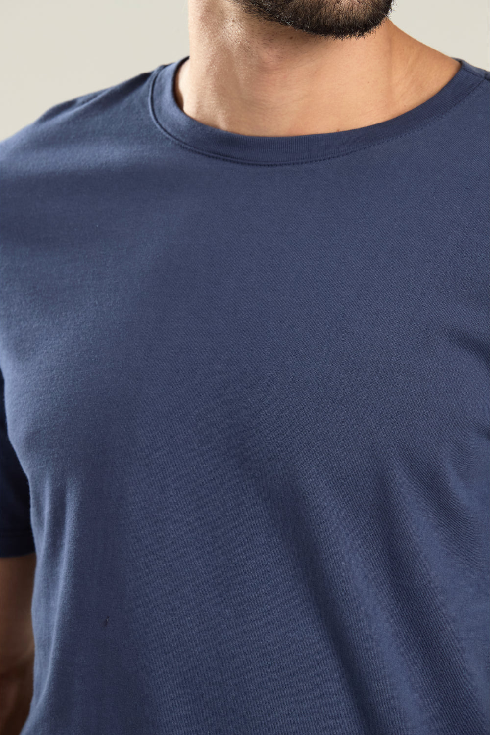 CAMISETA ALGODÃO ESSENCE AZUL JEANS