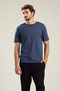 CAMISETA ALGODÃO ESSENCE AZUL JEANS