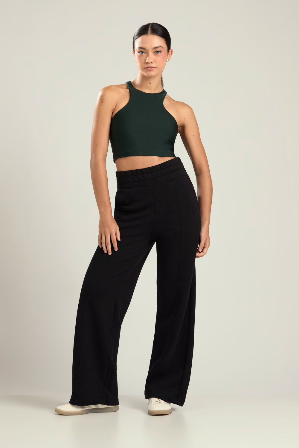 CALÇA MOLETOM WIDE BALANCE PRETO