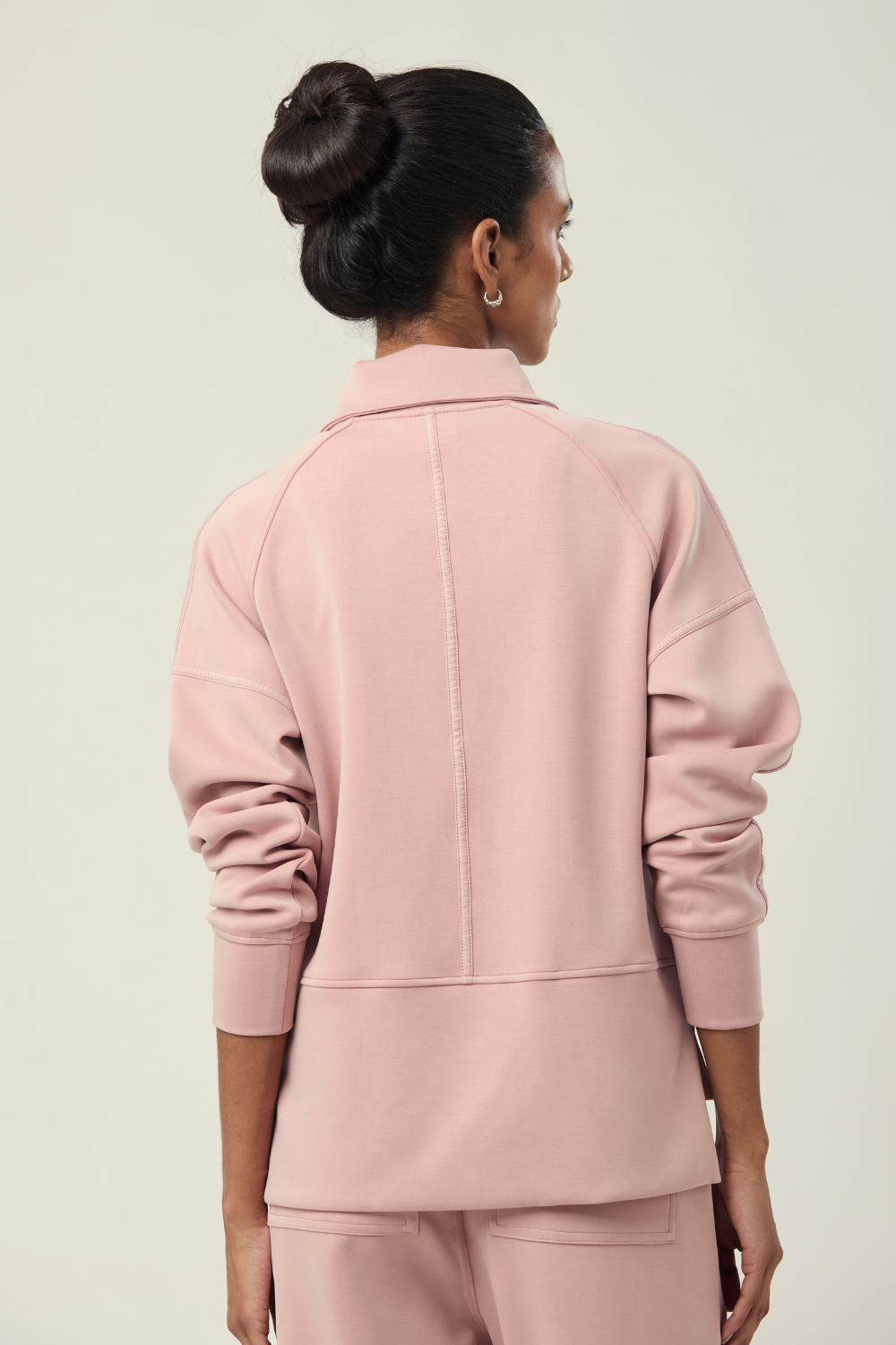 JAQUETA SCUBA CLEAN COLLECTION ROSA CLARO