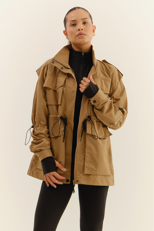 COTTON TOUCH PARKA CARAMELO