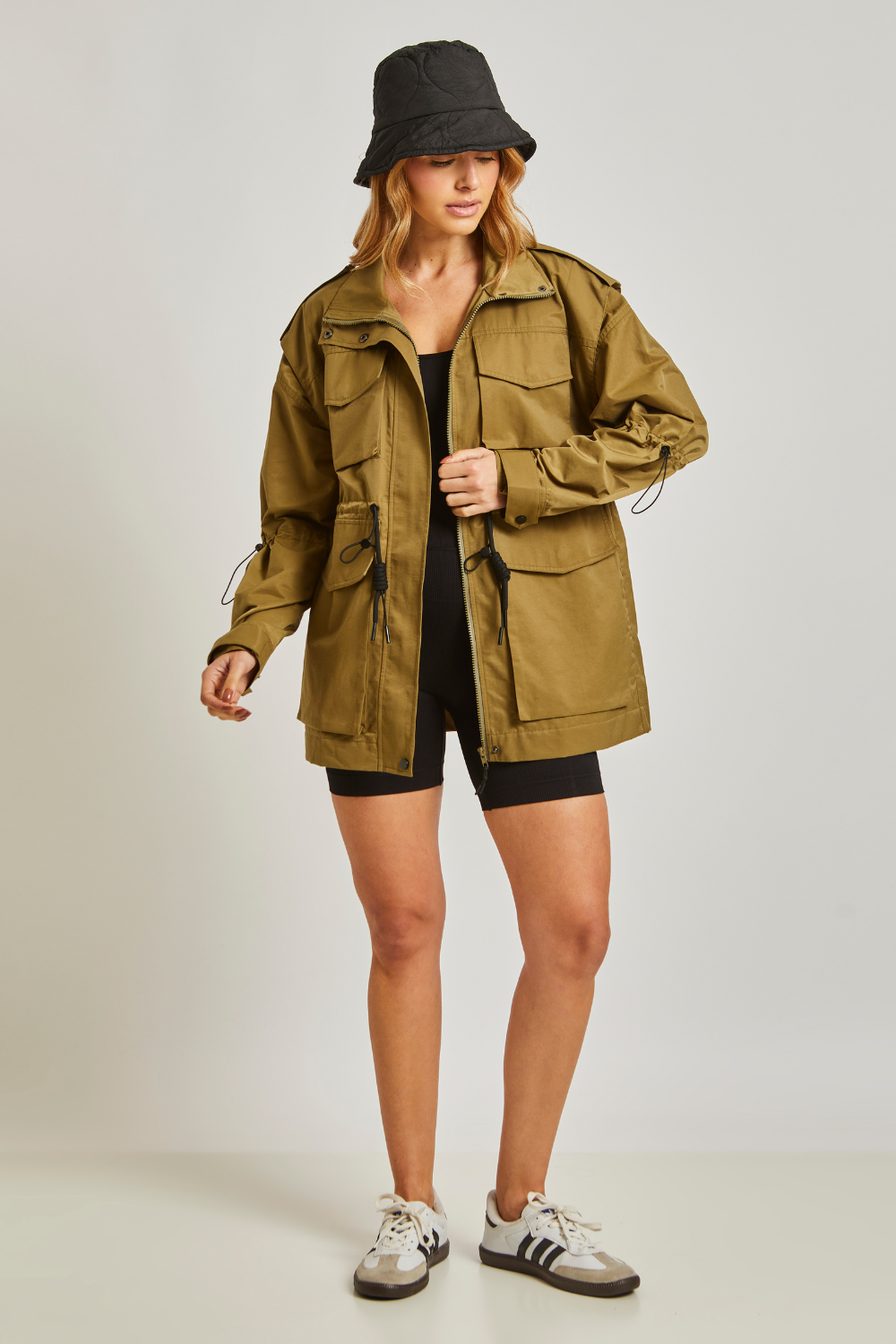 COTTON TOUCH PARKA MILITAR