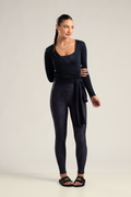BLUSA TRICOT TRANSPASSADA MARINHO