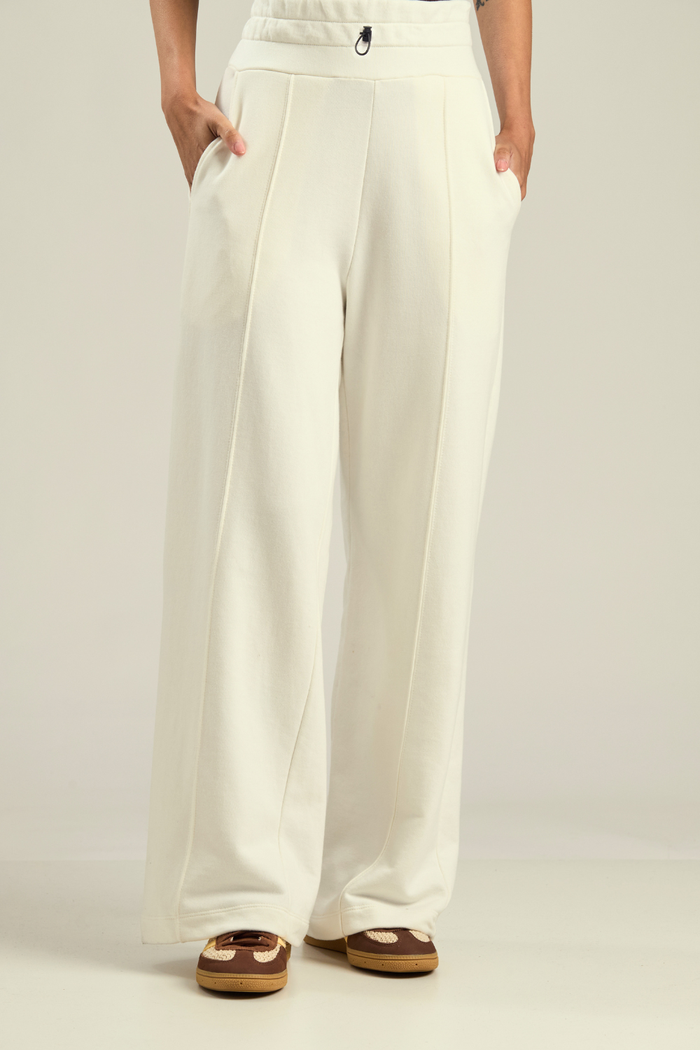 CALÇA MOLETOM WIDE NEW OFF WHITE