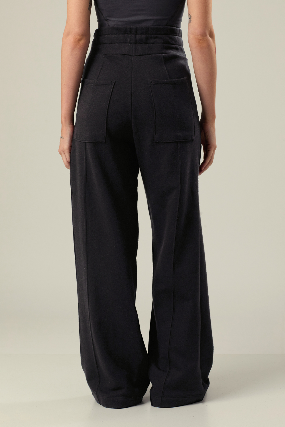 CALÇA MOLETOM WIDE NEW PRETO
