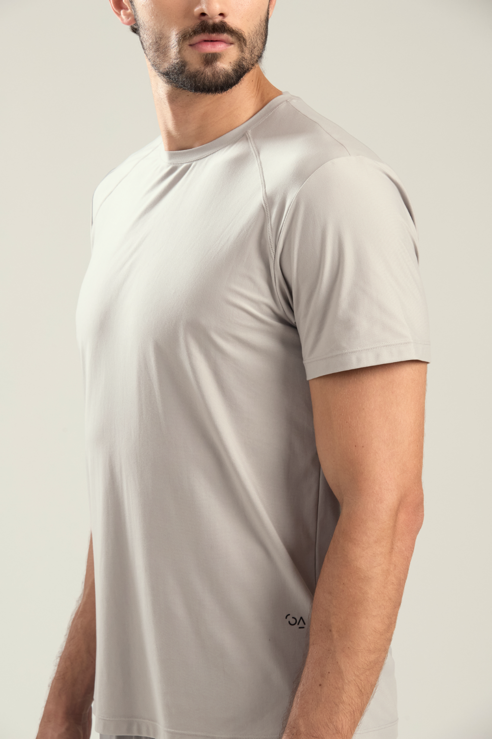 CAMISETA POLIAMIDA PEACH TOUCH CINZA CLARO