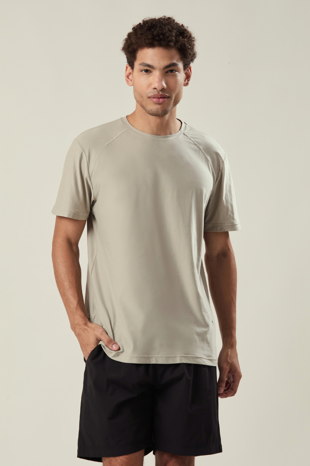CAMISETA POLIAMIDA PEACH TOUCH CINZA CLARO