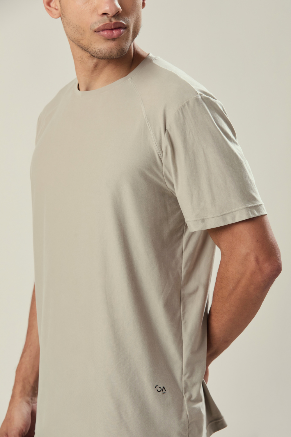 CAMISETA POLIAMIDA PEACH TOUCH CINZA CLARO