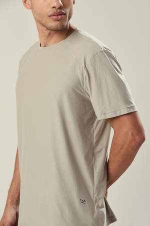 CAMISETA POLIAMIDA PEACH TOUCH CINZA CLARO