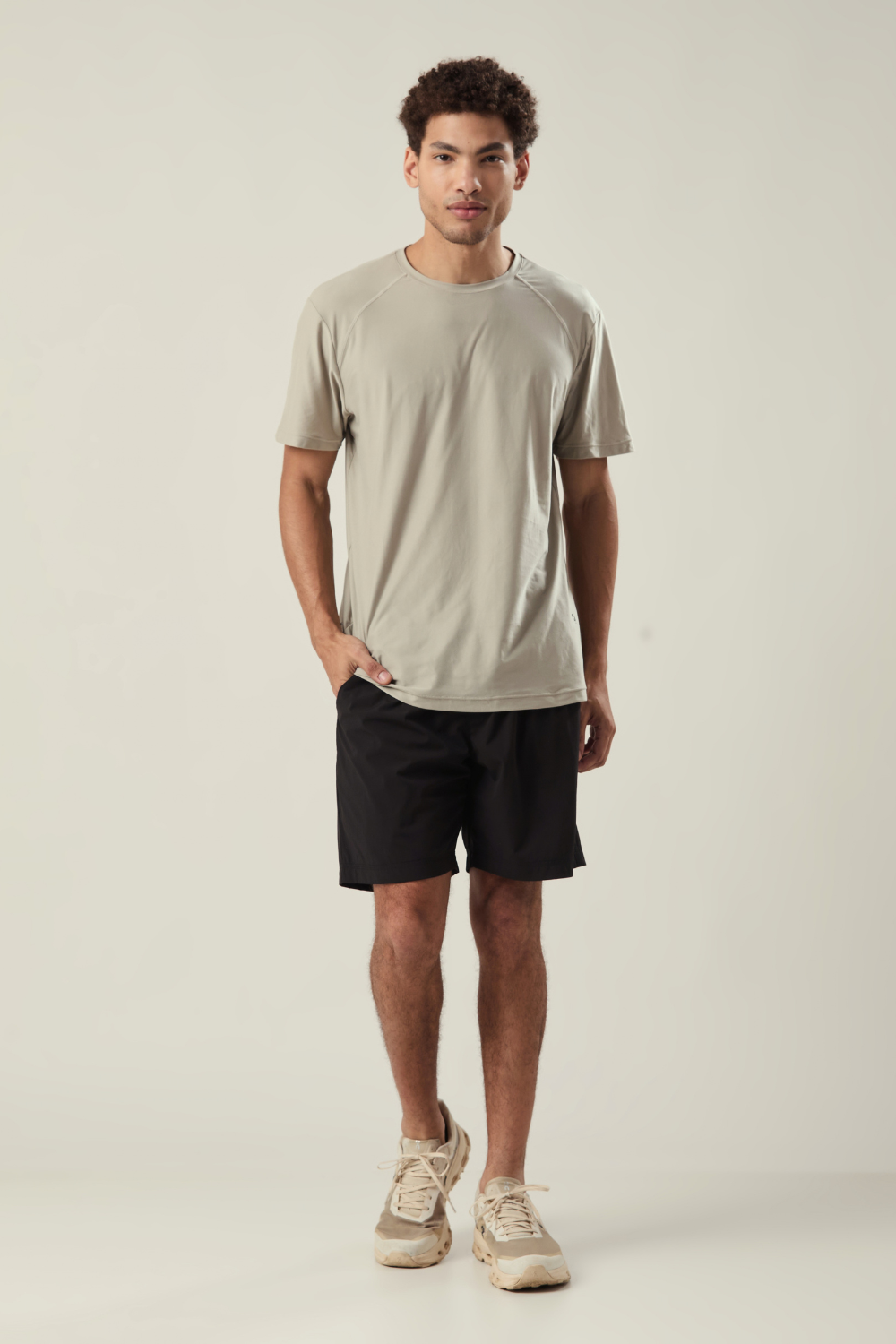 CAMISETA POLIAMIDA PEACH TOUCH CINZA CLARO