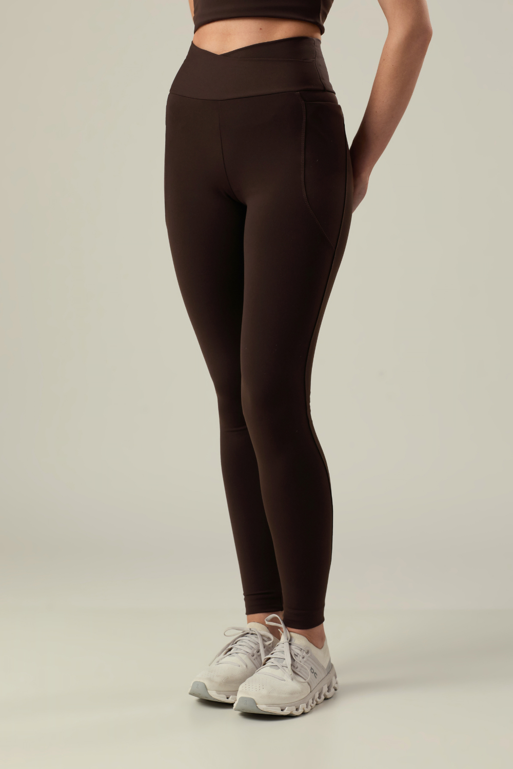 LEGGING COTTON BLOOM COFFEE