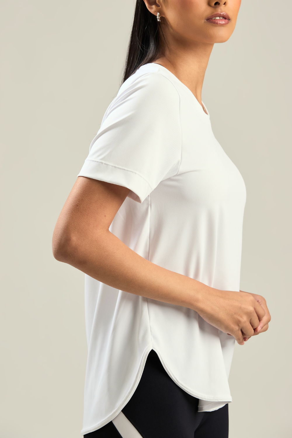 CAMISETA ARREDONDADA SOFT BRANCO