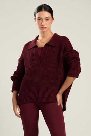 CASACO POLO TRICOT AMORA
