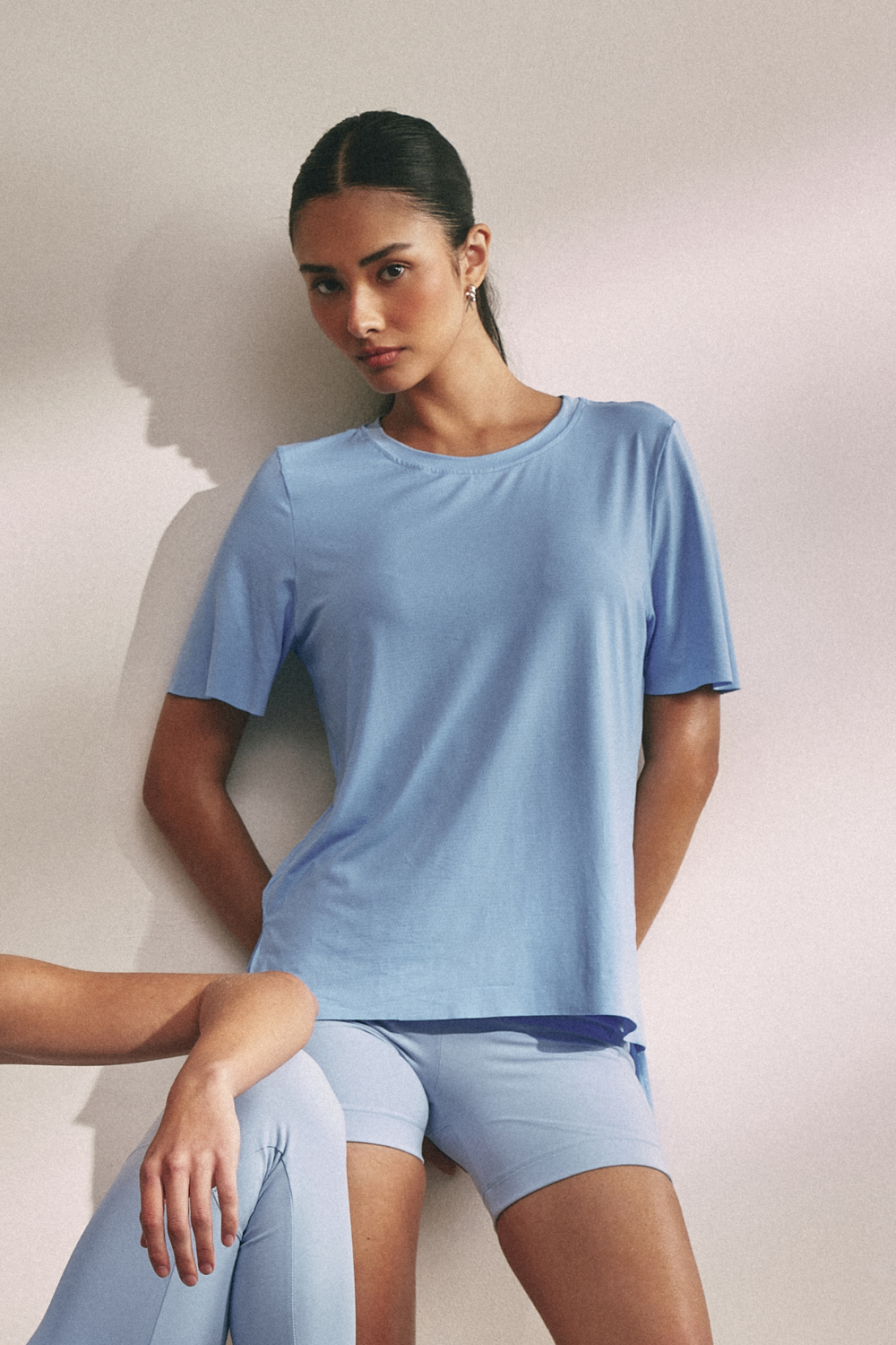 CAMISETA BASIC BREATHE AZUL ARTIC