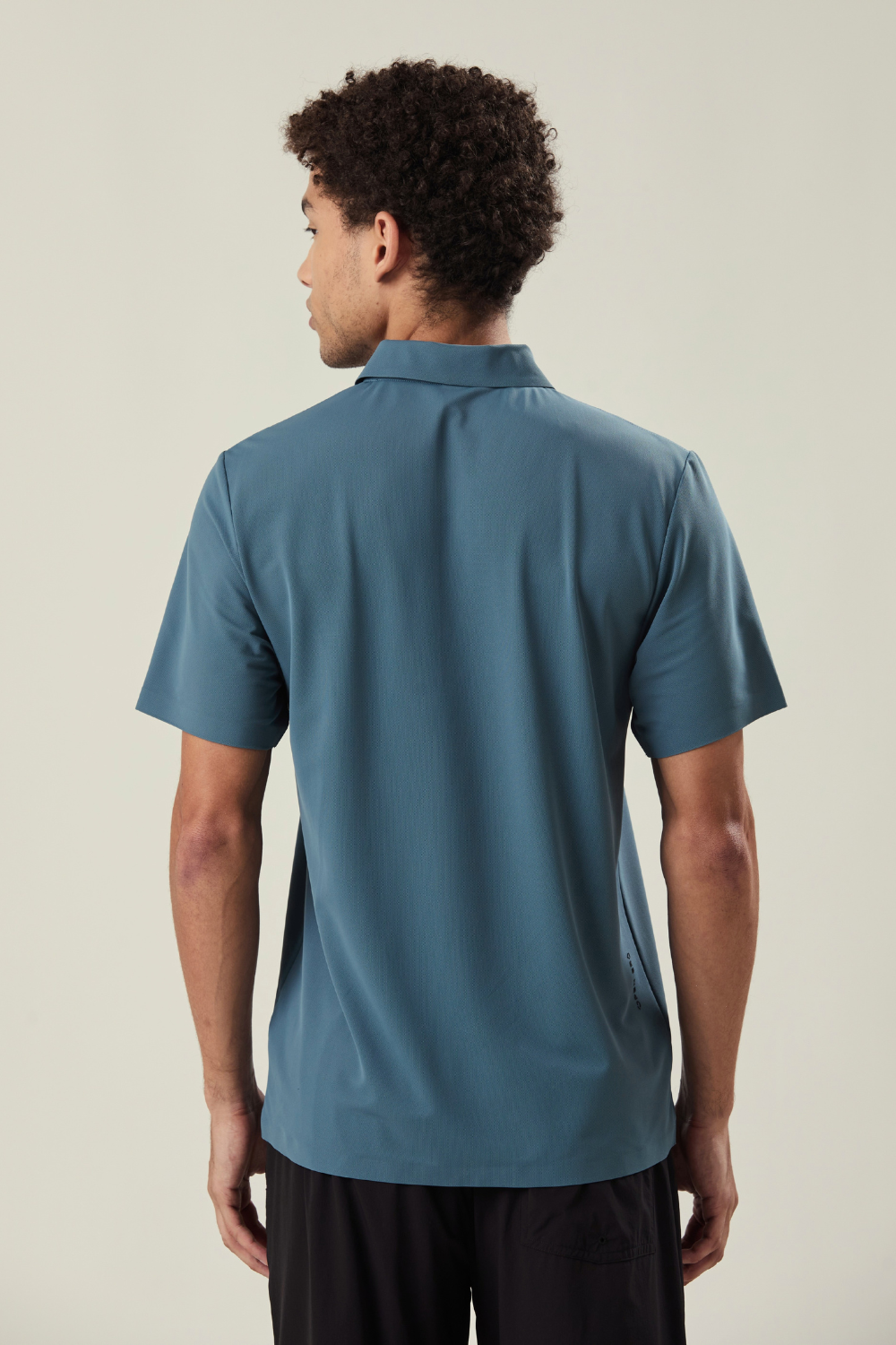 CAMISETA POLO ZÍPER AZUL FORCE
