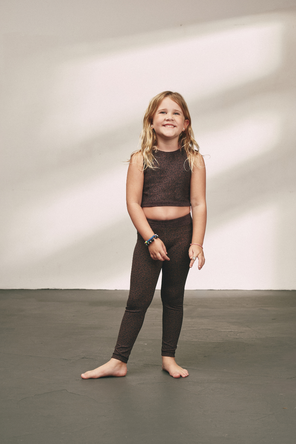 LEGGING ANIMAL PRINT CHEETAH INFANTIL CHOCOLATE