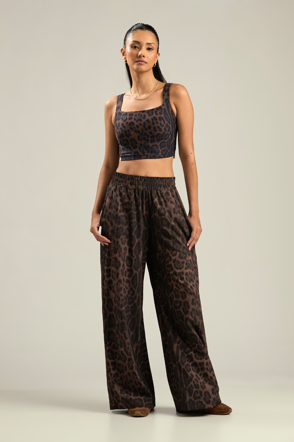 TOP RETO ANIMAL PRINT CHOCOLATE