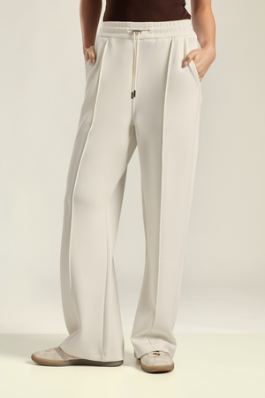 CALÇA WIDE SCUBA CLEAN COLLECTION BRANCO